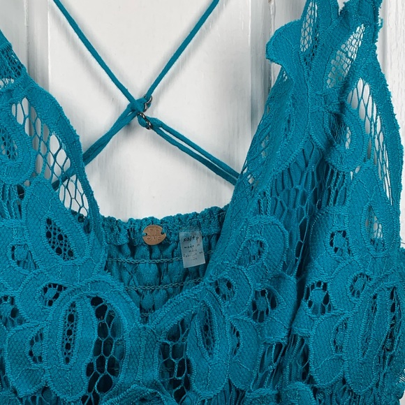 Teal Free People Tank - Sexy boho vibes - Picture 2 of 4